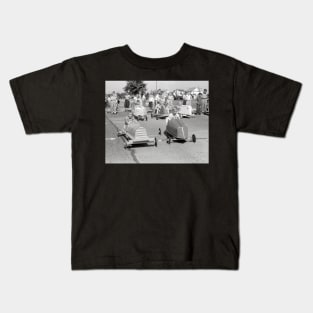 Soap Box Racing, 1940. Vintage Photo Kids T-Shirt